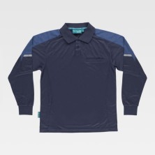 polo m/l workteam future wf2852 en marino/azafata