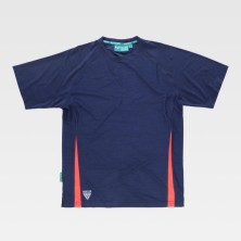 camiseta workteam future wf2716 en marino/rojo a.v.