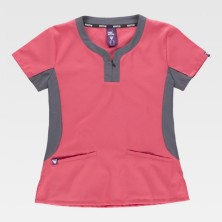 casaca mujer workteam b6954 en rosa fucsia/gris claro