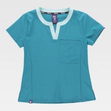 casaca mujer workteam b6953 en turquesa/turquesa claro