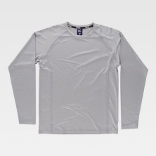 camiseta m/l workteam servicios b0068 en gris claro