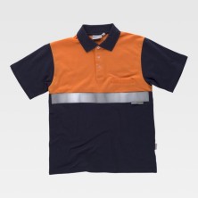 polo a.v. workteam c3841 en naranja a.v./marino