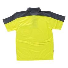 polo workteam c2805 en gris/amarillo