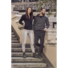 sudadera clique classic half zip 021043 en negro