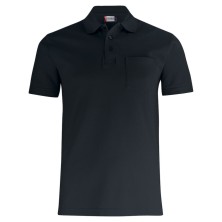 polo clique basic pocket 028255 en negro