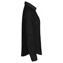 camisa m/l mujer clique stretch 027961 en negro