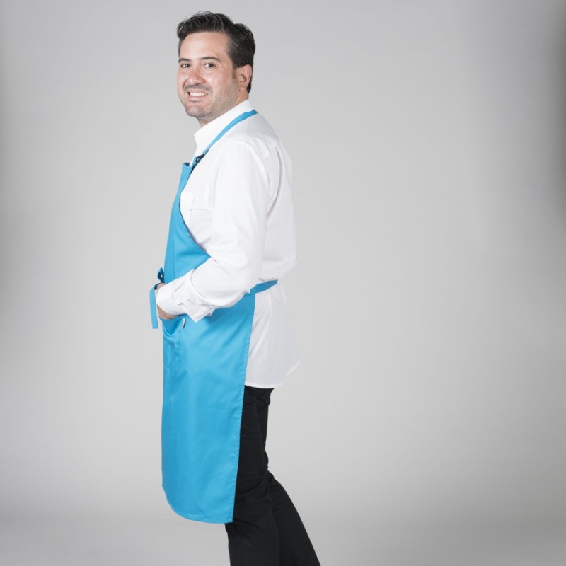 Delantal garys con peto y bolsillo 116100