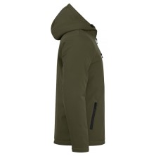 chaqueta softshell clique 020952 en verde niebla