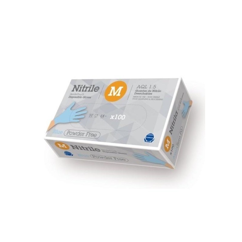 Guante rubberex nitrilo g.touch 3,5gr (100 unds)