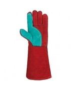 Guantes de soldador seguros y resistentes