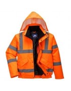Cazadoras de alta visibilidad para trabajos en exterior