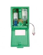 Estaciones lavaojos y armarios murales