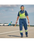 Conoce los uniformes de alta visibilidad para aeropuertos
