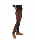 Pantalones de trabajo marrones para entornos laborales