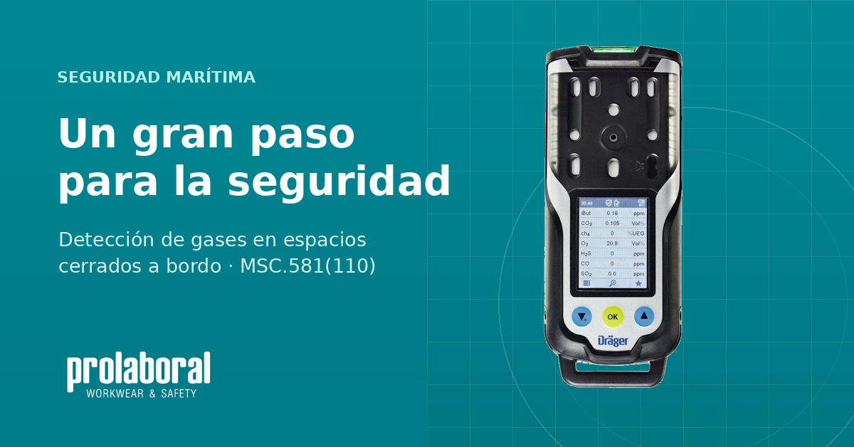 MSC.581(110): cómo reforzar la detección de gases en espacios cerrados a bordo