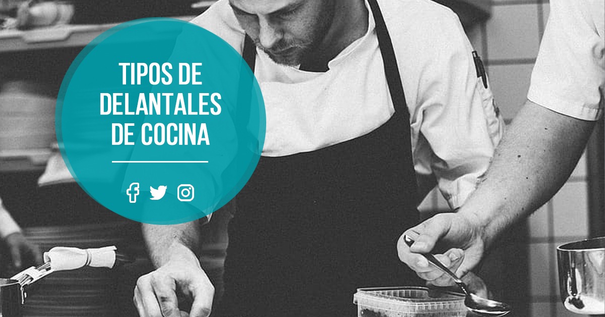 Tipos de delantales de cocina y hostelería