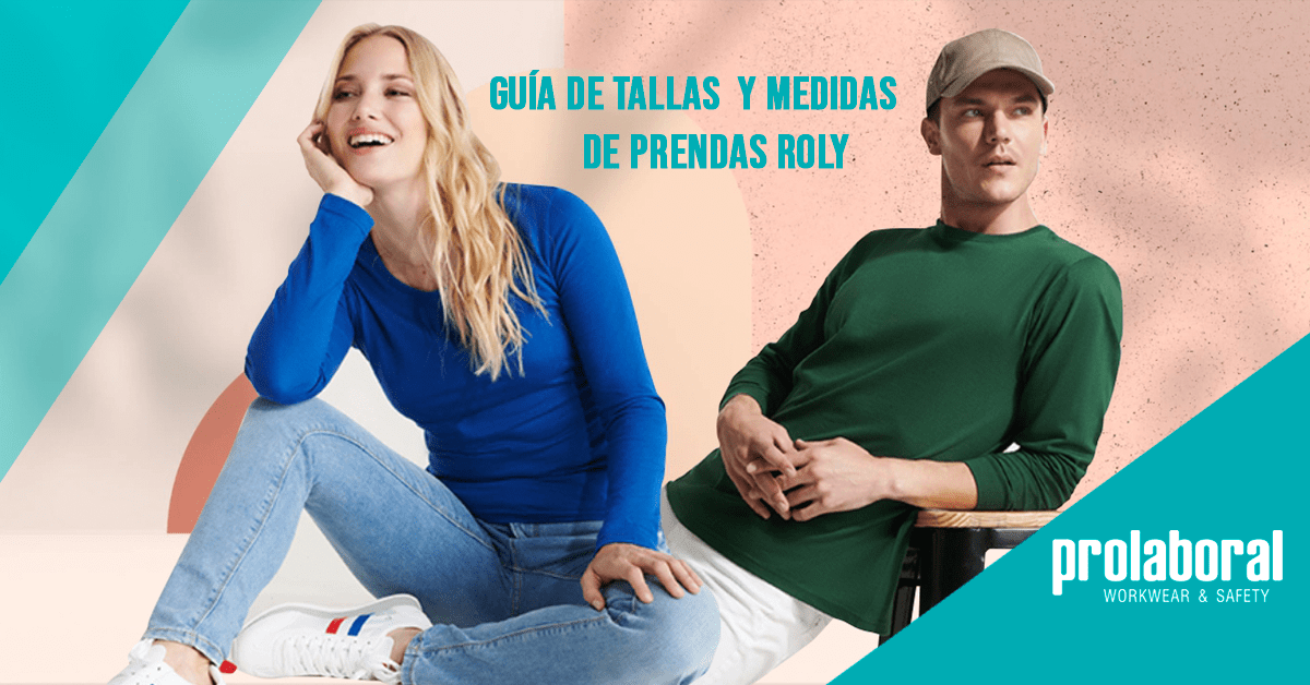 Guía de tallas y medidas de prendas Roly 