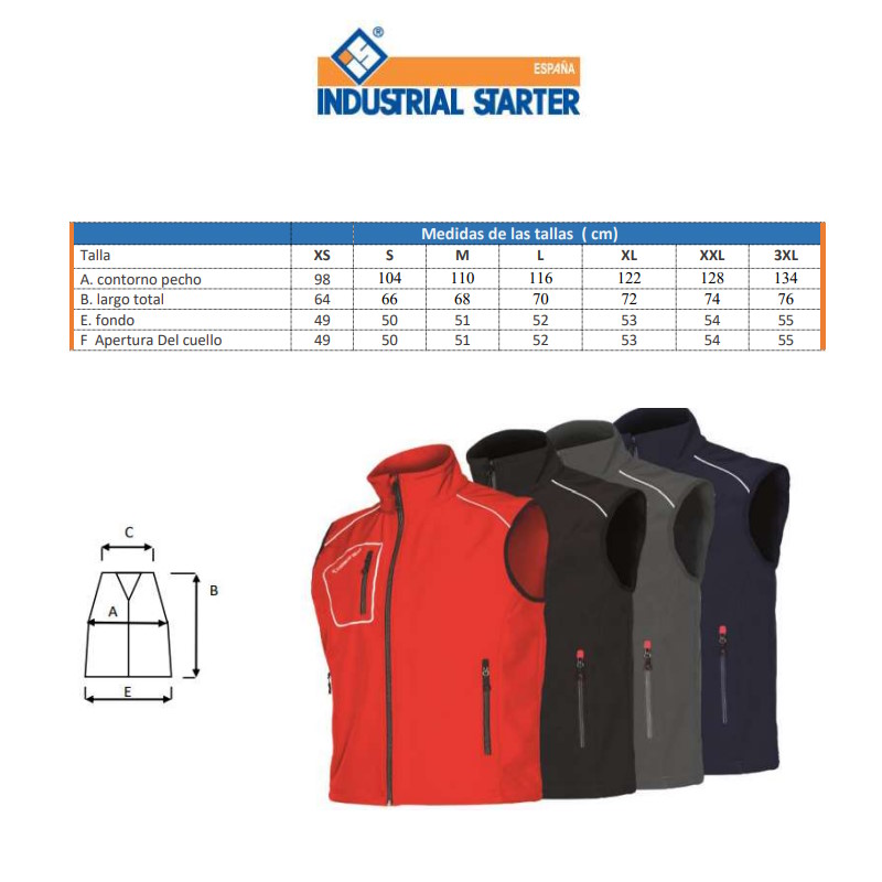 Gilet Softshell Snappy Blu 4509 Taglia T/L - Issaline Starter
