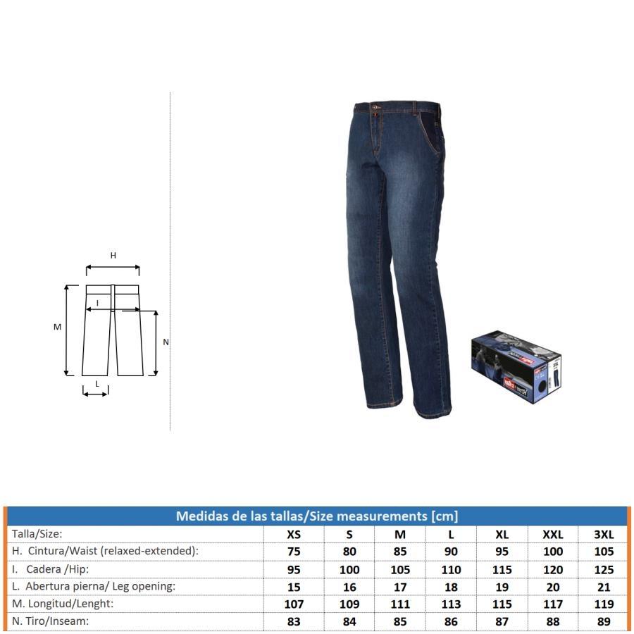 Pantalón Vaquero de Trabajo Tejido Elástico Industrial Starter 8025