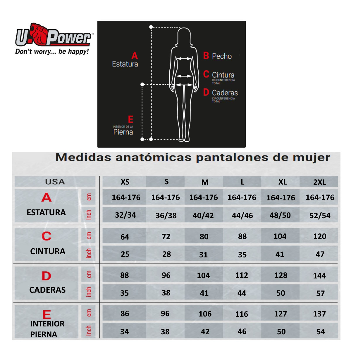 Pantalones mujer U Power Atom